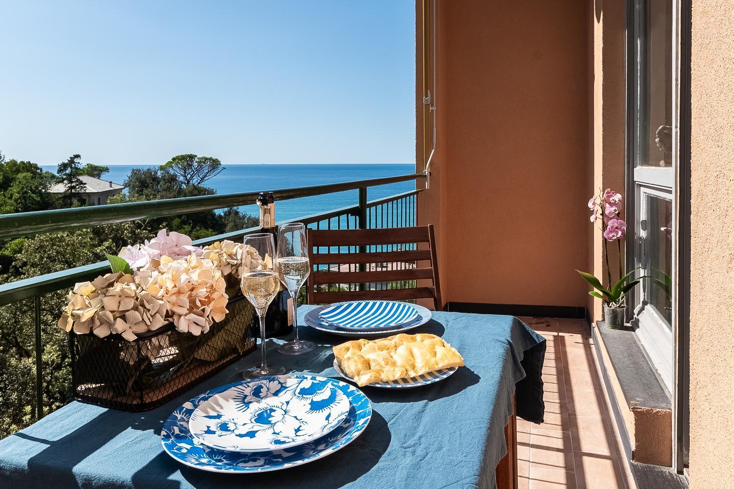Cavi Sea View Apartment Lavagna Eksteriør billede